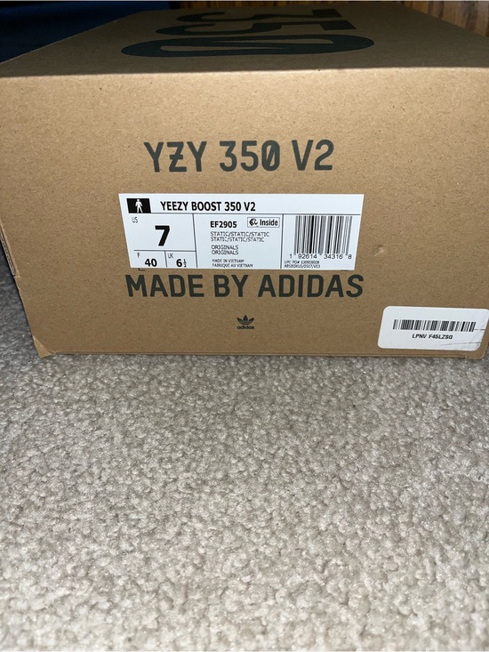 Adidas Yeezy Boost 350 V2 “Static” Reflective Sneakers – Men’s Size 7 – With Box main image 9